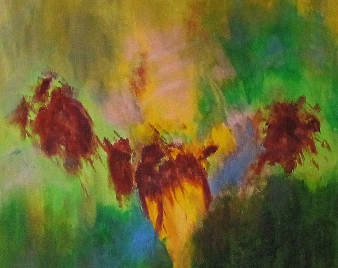 Abstract Original Art on Stretched Canvas
