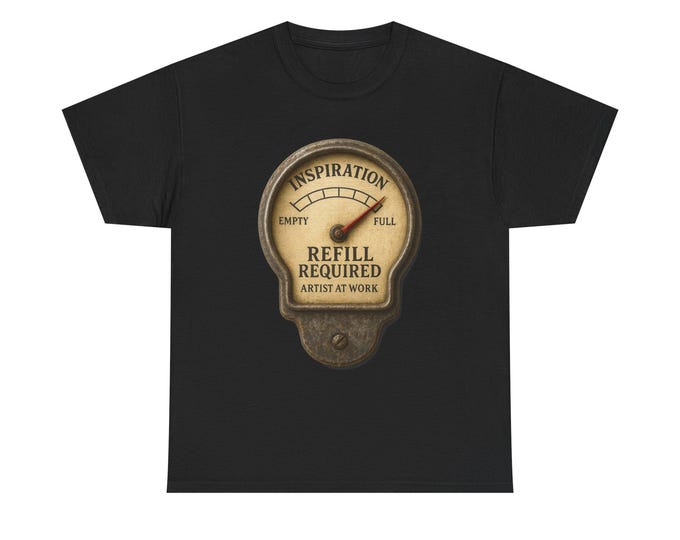 Graphic Artist Inspiration Gauge | Refill Required Retro Artist Sign