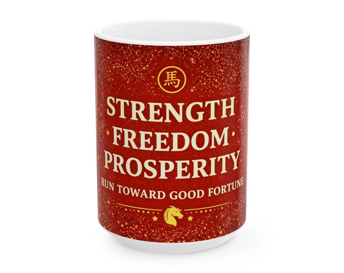 Chinese New Year MUG /  Horse Good Fortune 2026