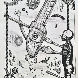 Drawing, original art direct from the artist