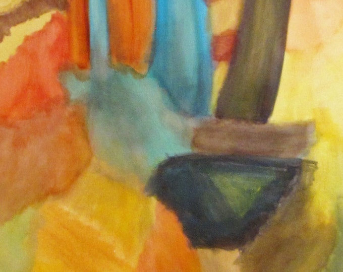 Original Art, Hand Painted Acrylic Canvas Painting, Bold and Colorful