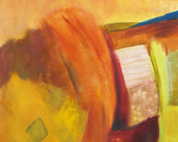 Abstract Painting On Canvas, Original Acrylic Artwork, Ready To Hang