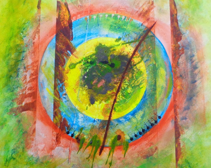 Abstract Acrylic Painting, Original Art