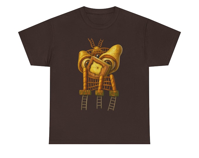Pastry Creature Art Tee, Whimsical Monster Illustration