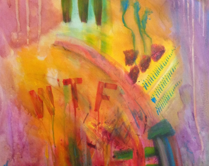 Acrylic Painting, Original Colorful Art