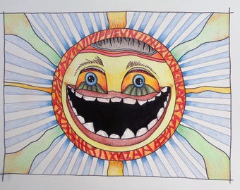 Unisex Heavy Cotton Tee "Sunshine"