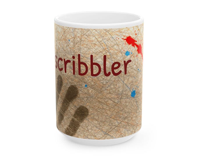 Scribbler Handprint Art Mug | Doddler Artist Designer Image Maker Creative Thinker