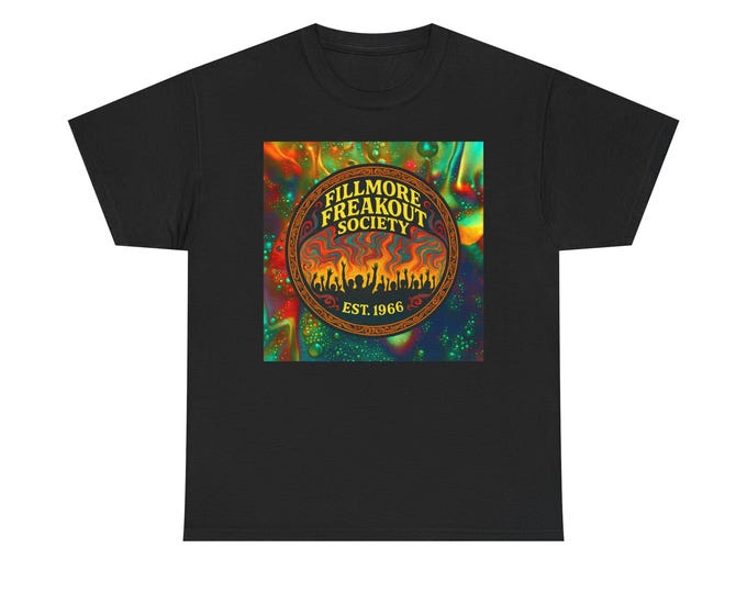 Fillmore Freakout Society logo Tee | Psychedelic vintage acid rock n San Francisco Est. 1966