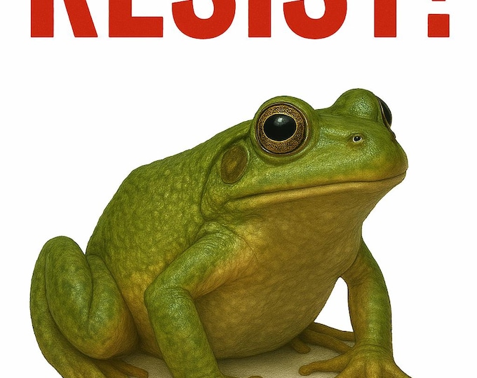 Green Frog Resistance Symbol Unisex Tee, Portland Protest Activism Shirt, Anti-Authoritarian Cotton Top, Political Statement Graphic Tee,