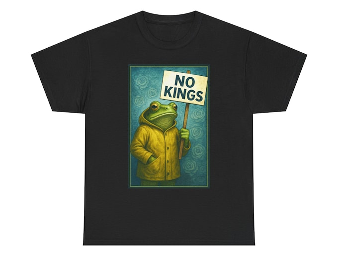 No Kings Portland Frog Protest Tee | Frog Marching in Government Authoritarian Revolution