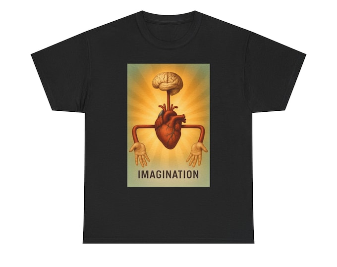 Surreal Heart Brain Imagination T-Shirt | Gift for Artists