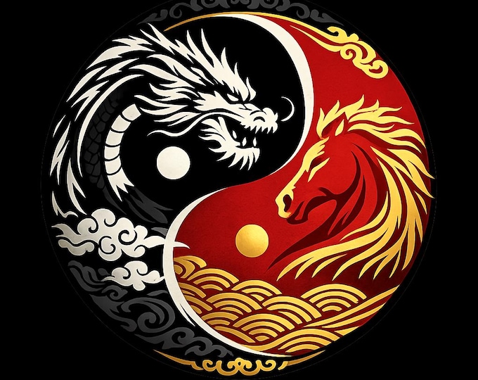 Dragon & Horse Yin Yang Tee | Lunar New Year Gift