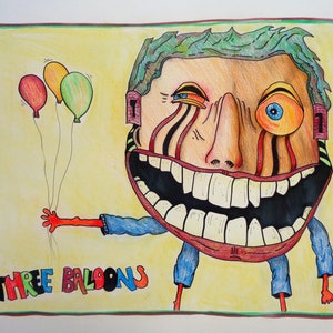 Colored Pencil Drawing, Original Art