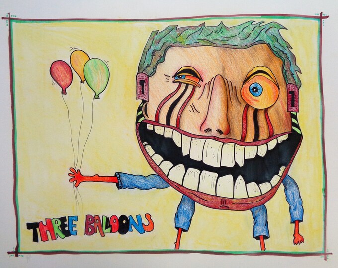 Colored Pencil Drawing, Original Art