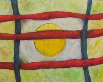 Where Are The Stars? Original Acrylic Painting, Abstract Wall Art