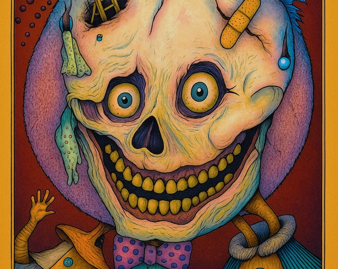 Unisex Heavy Cotton Tee CRAZY FACE