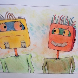 Colored Pencil Drawing, Original Art