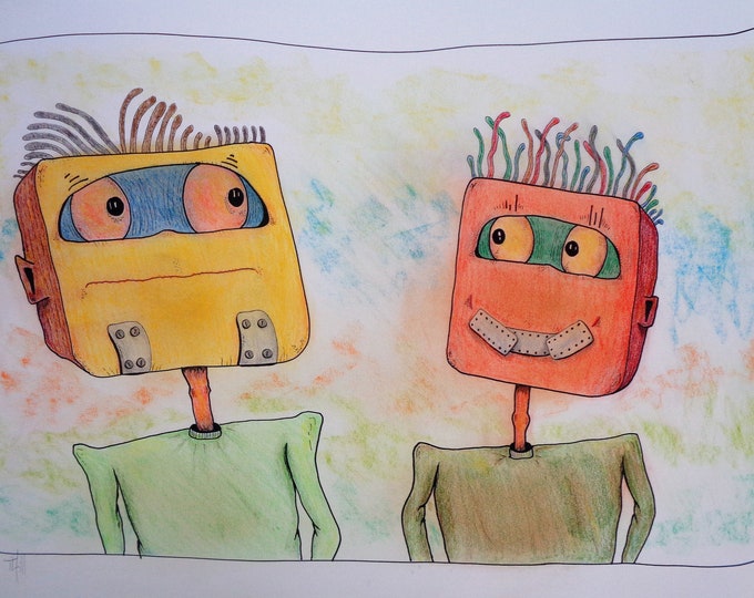 Colored Pencil Drawing, Original Art