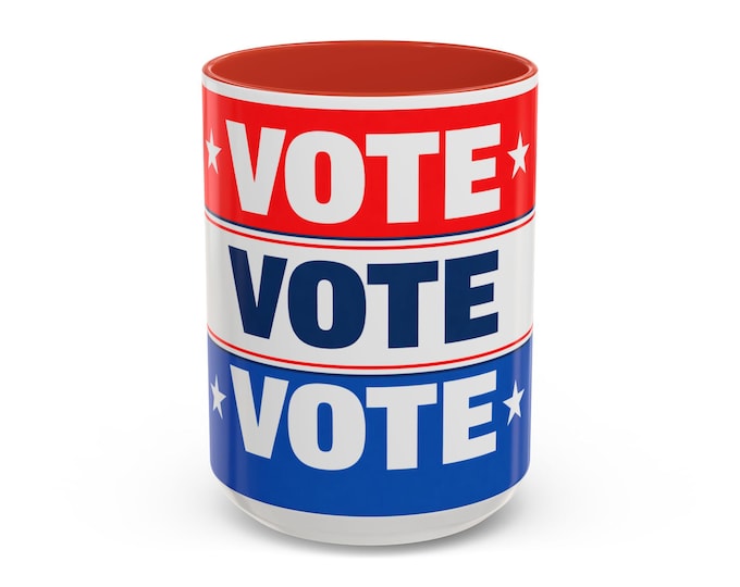 Vote Mug | Election in Patriotic Red White Blue