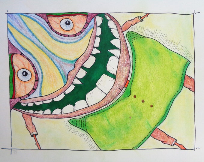 Original Colored Pencil Drawing