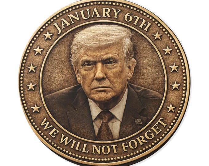 January 6th Sticker | Round Vinyl Political Protest