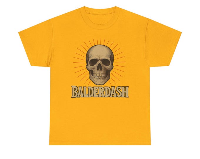 Balderdash Skull Tee | Vintage Skull Illustration, Retro Lettering