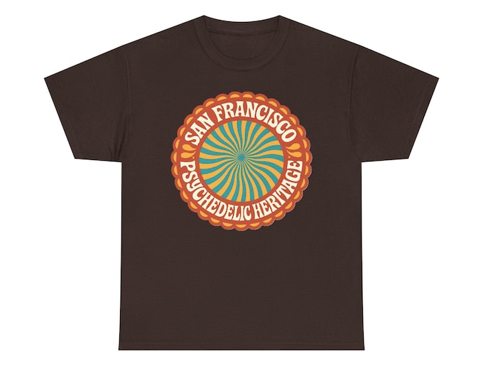 San Francisco Psychedelic Heritage Tee | Retro Hippie Spiral Graphic
