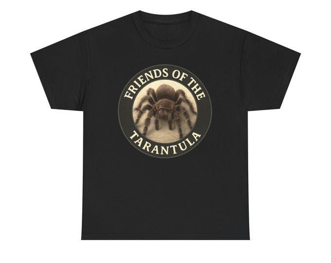 Friends of the Tarantula T-Shirt | Tarantula Graphic Tee, Spider Illustration Southwestern Species Crawling All Over