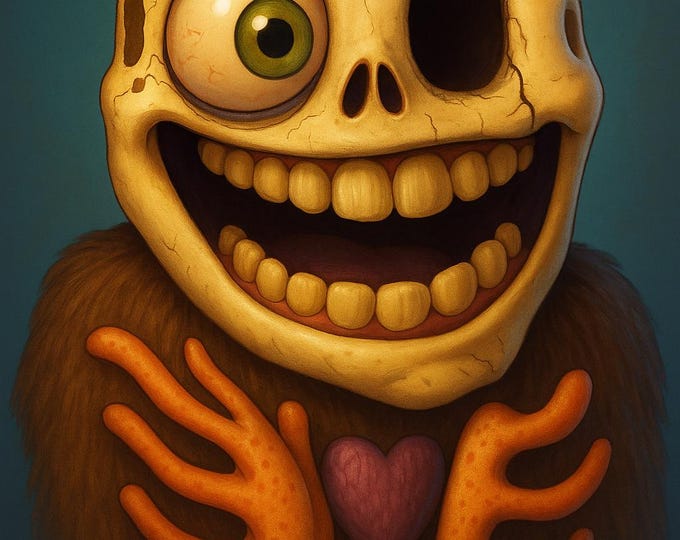 Creepy Monster Tee, Halloween Gothic Shirt, Original Art