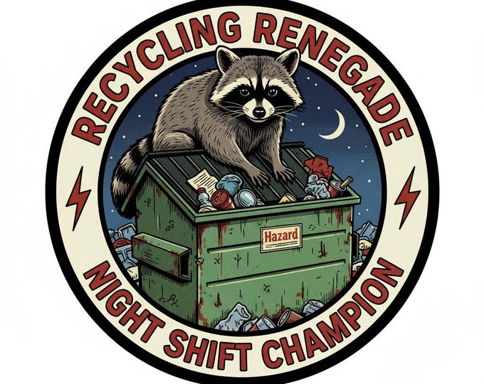 Renegade Raccoon T-Shirt | Night Shift Champion Tee