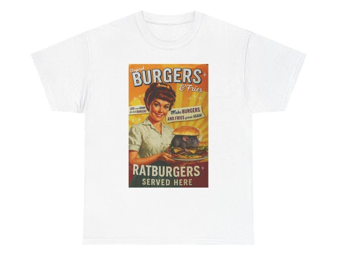 Ratburgers T-Shirt | Retro Diner Tee