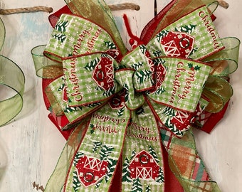 Verspreid vakantievreugde met een vrolijke kerstrode schuurboog - perfect voor ornamenten, brievenbussen, kransen en meer! Een geweldig kerstcadeau!