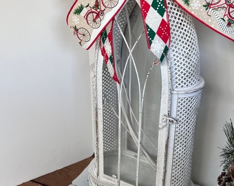 Handgemaakte kerststrik – Bicycles & Diamonds, decoratie voor de feestdagen