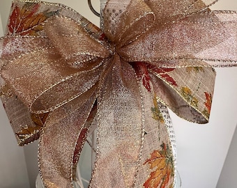 Elegante esdoornblad herfst/zomerstrik - glitterlinten voor kransen, slingers en lantaarns - prachtig handgemaakt interieuraccent - geweldig cadeau