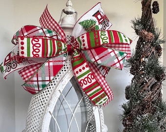 Kerst trein decoratieve boog / boom / ornament boog / brievenbus boog / lantaarn boog / lamp boog / geschenkdoos boog / krans boog / swag boog / geschenken