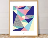 New Home Gifts, Housewarming Gift, Modern Geometric Wall Art, New House Gift, Modern Geometric Art, New Homeowner Gift