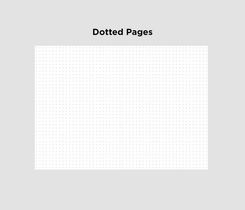 May include: A white page with a grid of evenly spaced black dots.