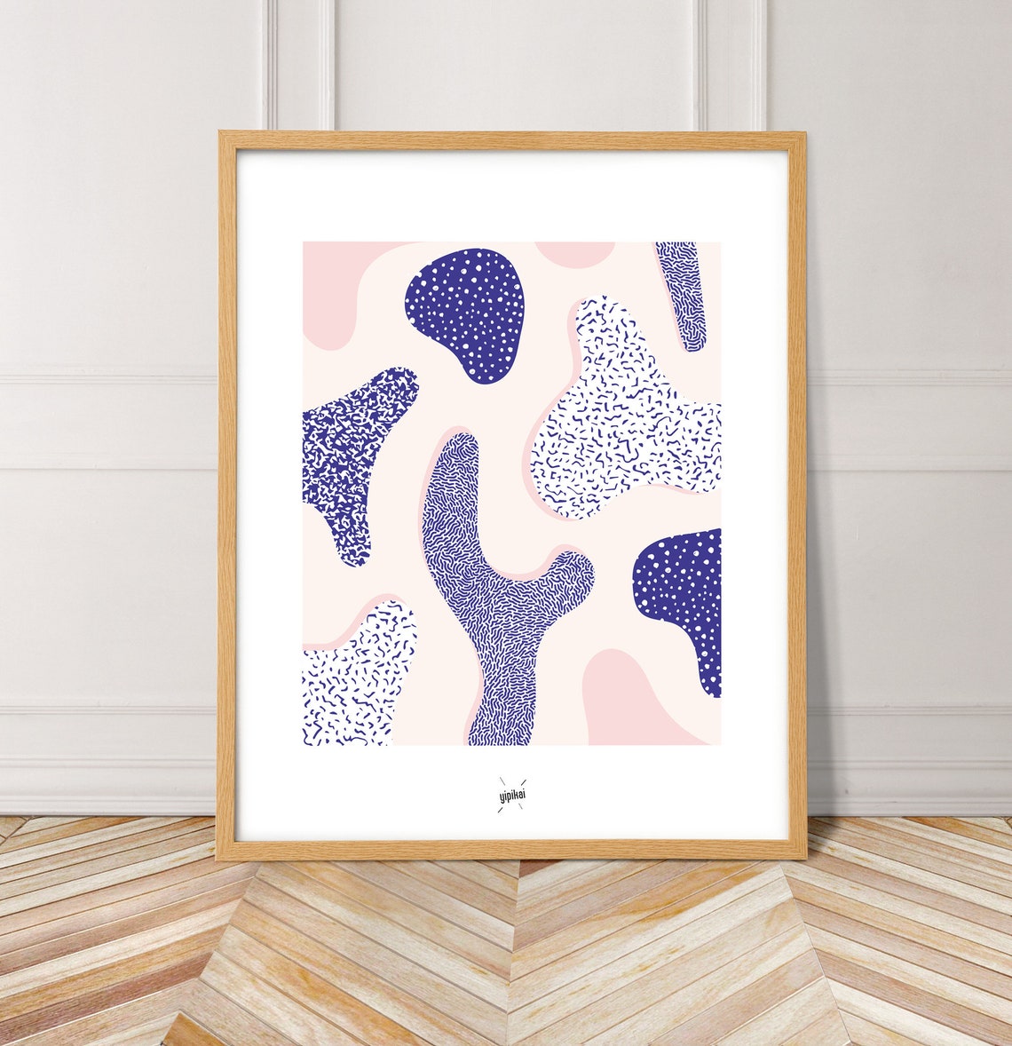 Above Bed Art Abstract Art Blue Blue Decor Print Blue Wall | Etsy