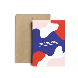 Dankeskarte, Dankeskarten, Umschlag aus recyceltem Kraftpapier, Dankeskartenpaket Bild 3