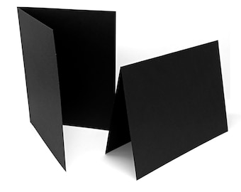 Black Blank Folded Cards, Black A2 folded Cards, Blank A2 Cards, DIY Cardmaking