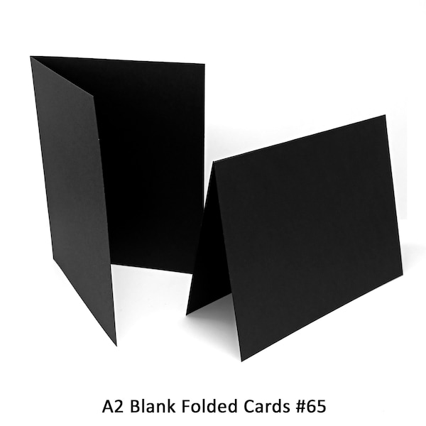 Black Blank Folded Cards, Black A2 folded Cards, Blank A2 Cards, DIY Cardmaking