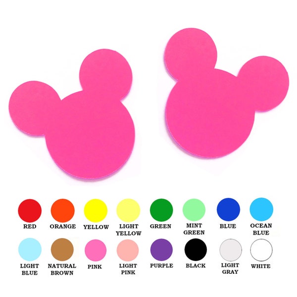 25 Pack - Paper Mouse Head Shape, Mouse Head Die Cut, Mouse Cut Outs, Crafting Supplies, DIY Card Making