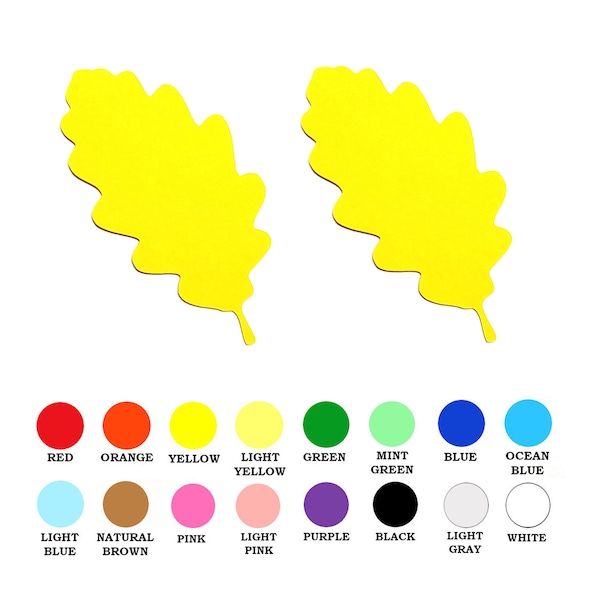 25 pack - Paper Oak Leaf Shapes, Paper Oak Leaf, Paper Fall Leaf Shapes, Paper Leaf Shape