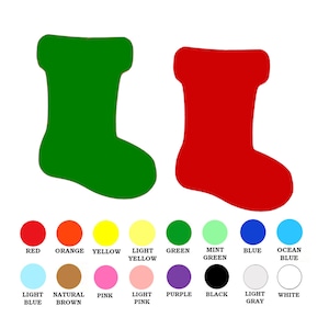 12 Pack Silver Glitter Stocking Shapes, Holiday Glitter Cardstock