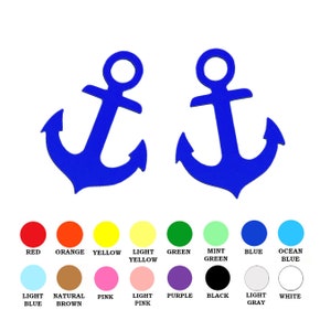 25 pack - Paper Nautical Anchor Shape, Paper Anchor Die Cut, Anchor Cut Out, Nautical Paper Shapes