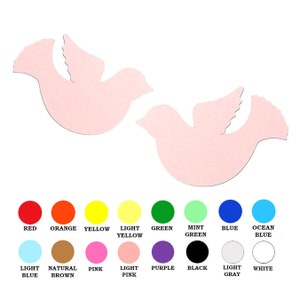 Paquet de 25 - Forme d'oiseau en papier, Forme d'oiseau découpée, Formes découpées de Pâques, Formes de Pâques en papier, Fabrication de cartes DIY