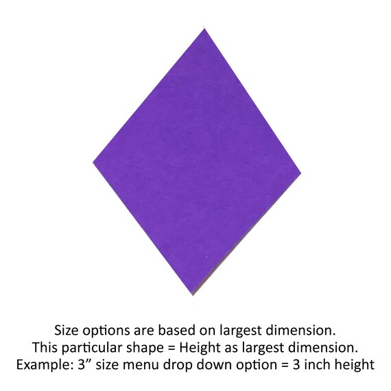 Purple diamond shape best sale