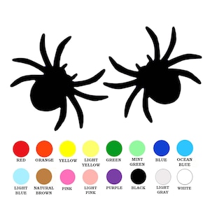 25 pack - Paper Spider Shapes, Spider Paper Shape, Halloween Paper Shapes, Spider Die Cut Shapes image 1