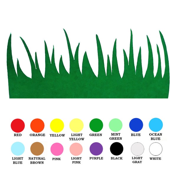 25 Pack - Paper Grass Shape, Grass Shapes, Paper Grass Cut Outs, Paper Grass Die Cuts