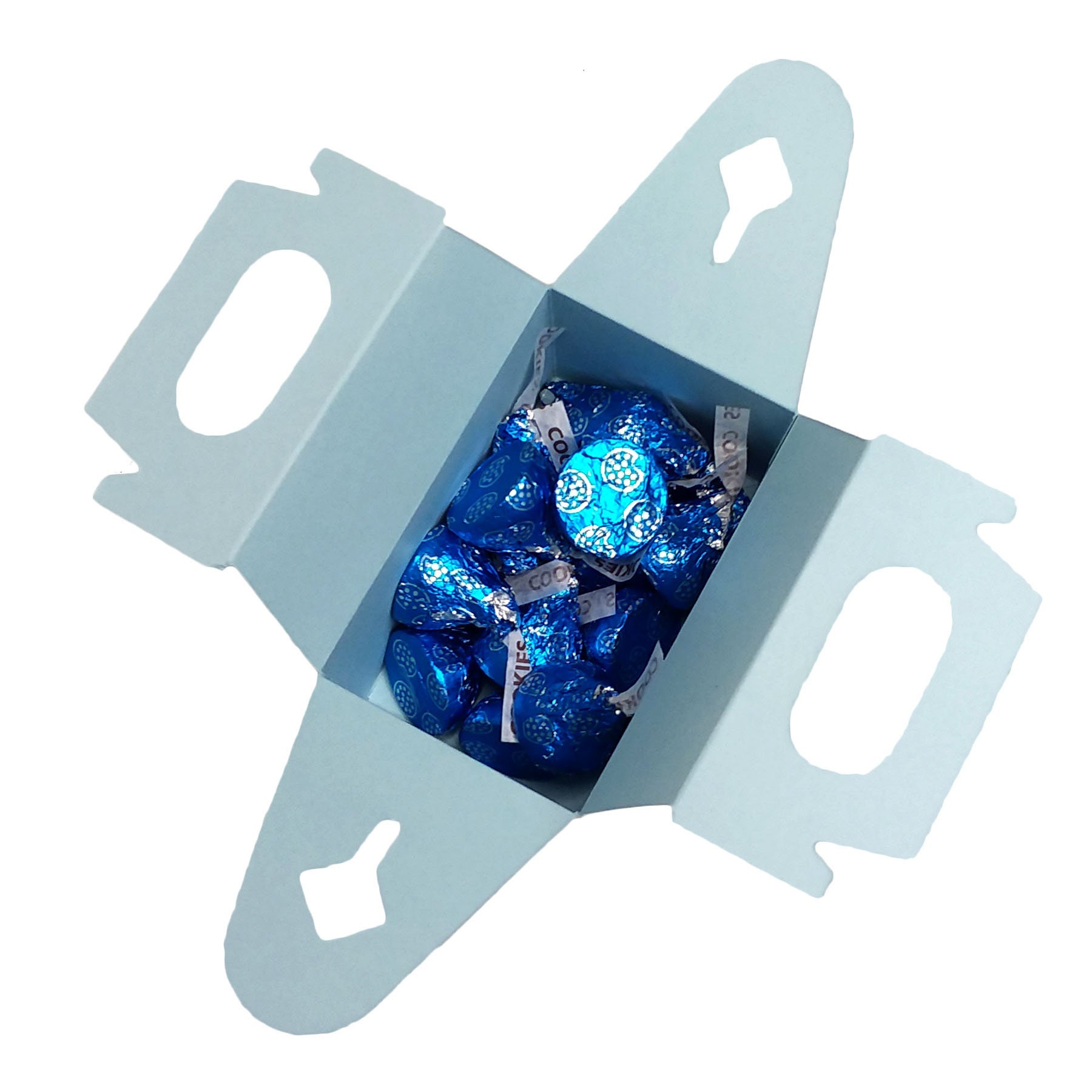 12 Pack Light Blue Gable Boxes Light Blue Treat Gable Etsy